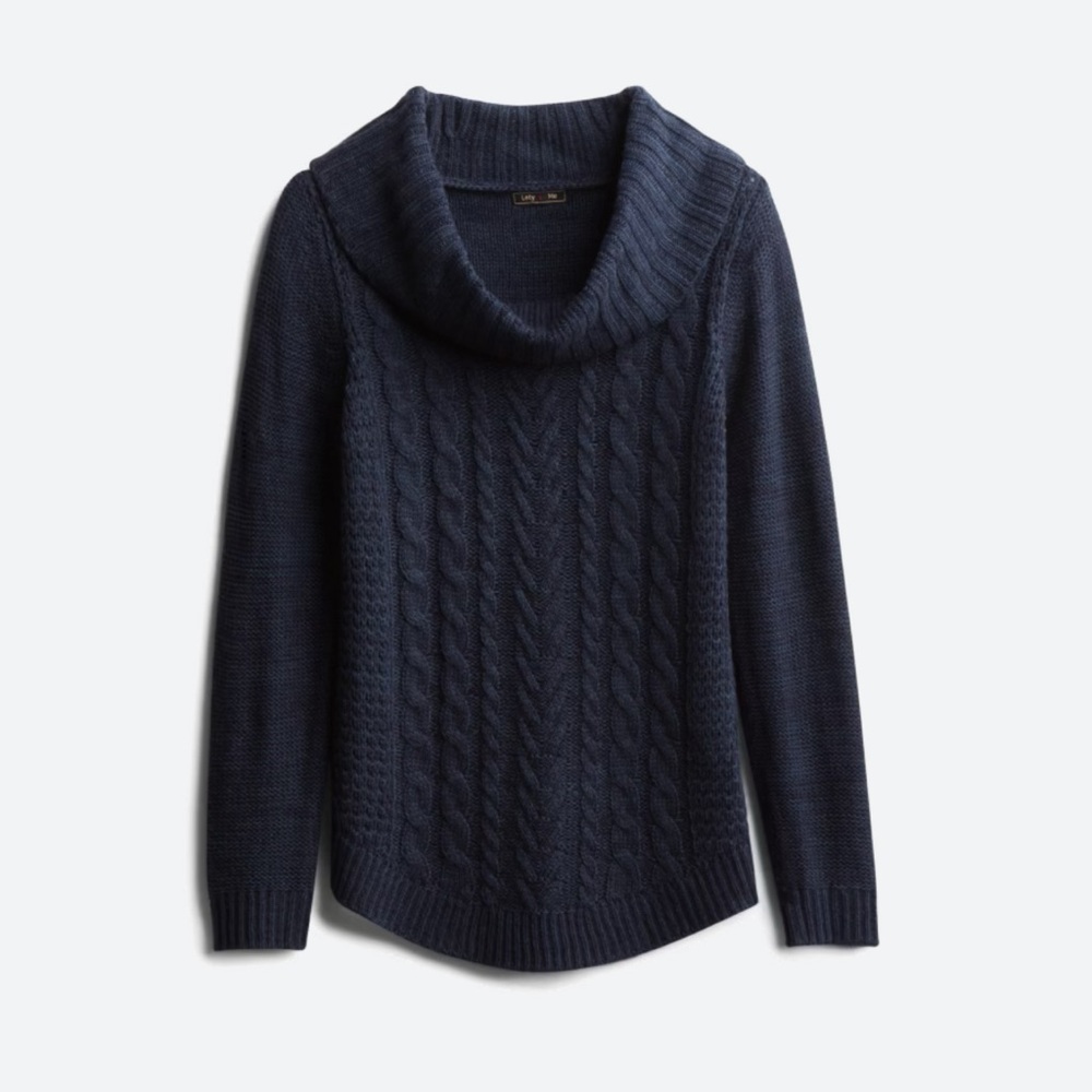 Navy Cowl Neck Sweater Stitch Fix Size S